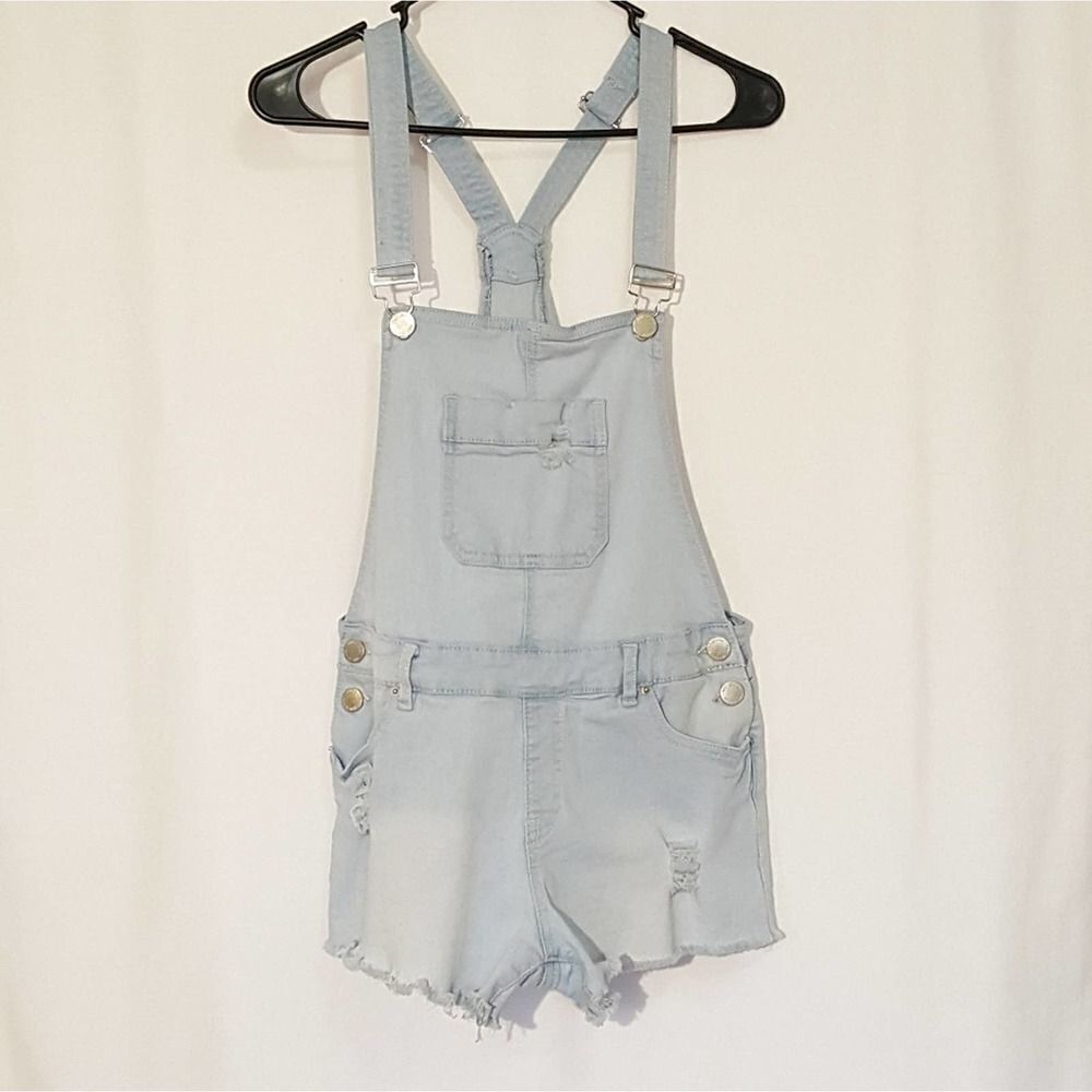 YMI denim short overalls